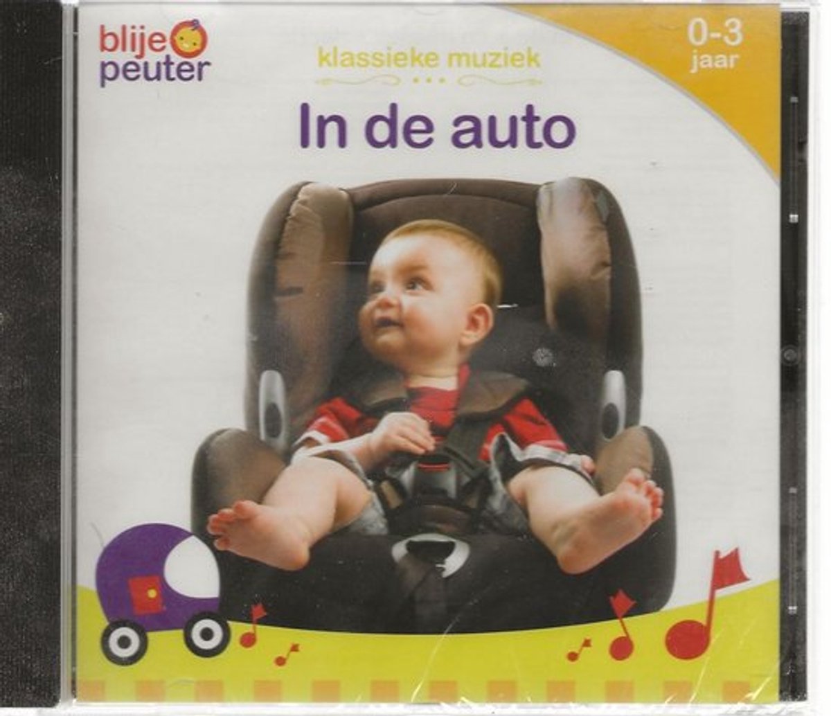 BLIJE PEUTER IN DE AUTO