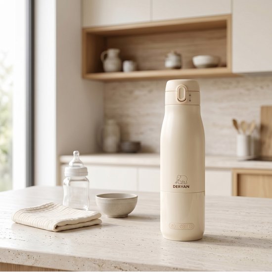 Deryan Draagbare Elektrische Flesverwarmer - Draadloos - Créme van Deryan — afbeelding 4