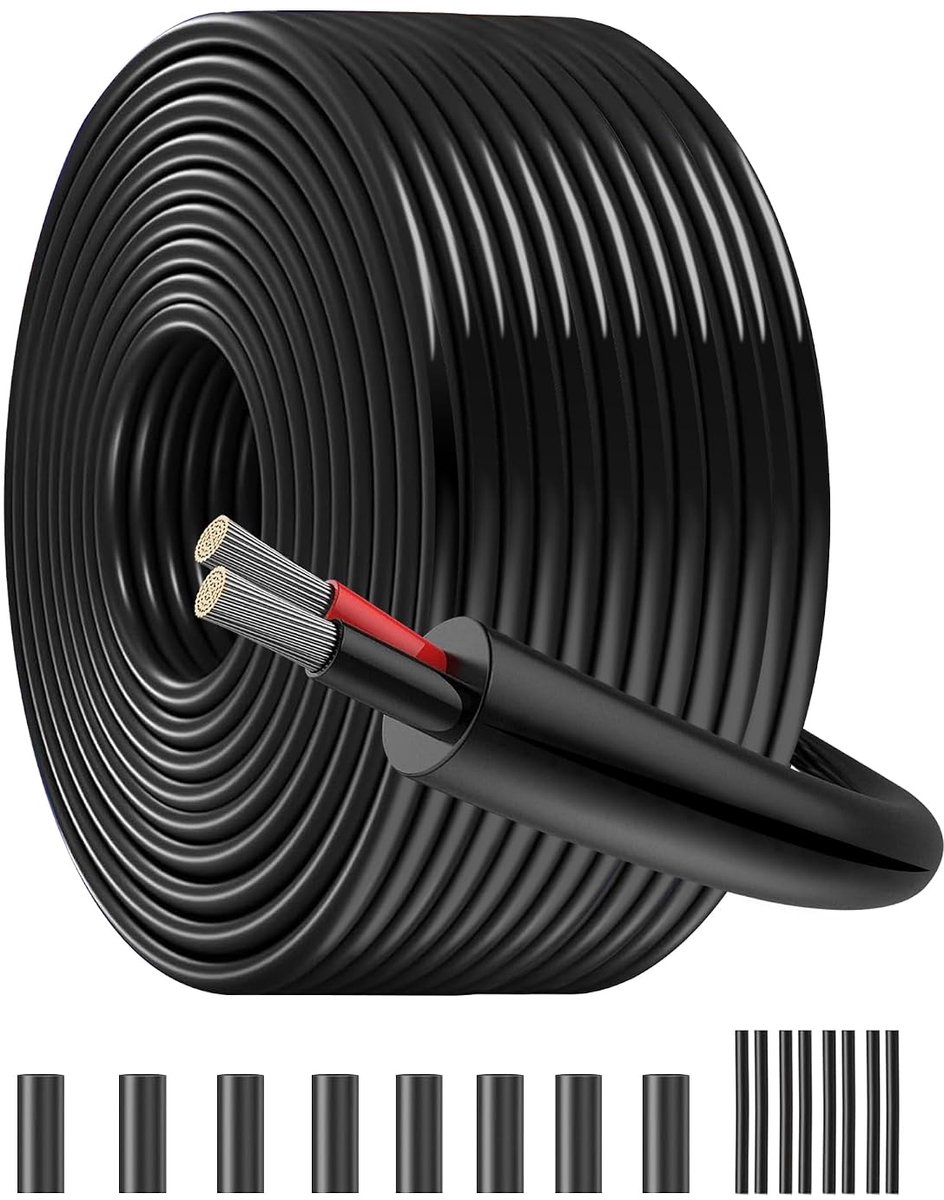 SnelShoppen - Car Cable 16 AWG 2 x 1.5 mm² 25m Tinned Copper Multi-Stranded 26/0.25mm 300V voor LED Verlichting Auto's Motorhomes en Schepen