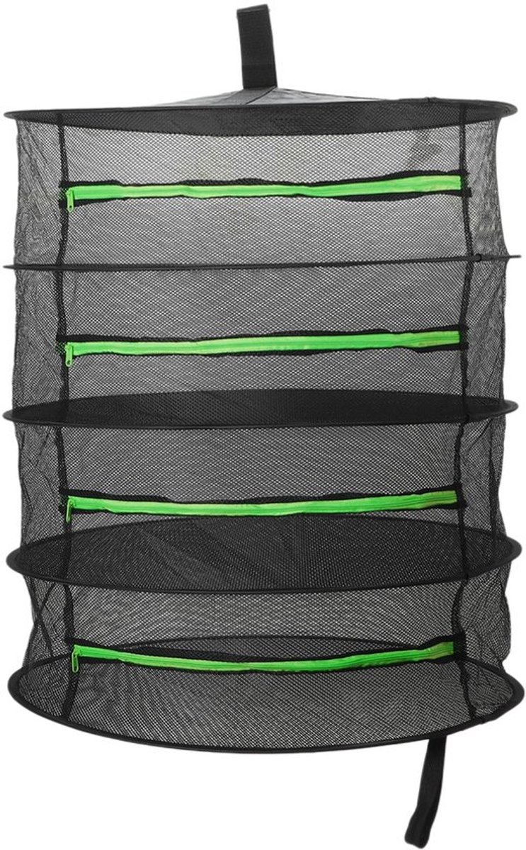 Kruidendroogrek 4-laags - Opvouwbaar Net - Hang-kruidenrek - Lichtgewicht Polyester - Efficiënte Luchtcirculatie - Veilig Drogen - Droognet