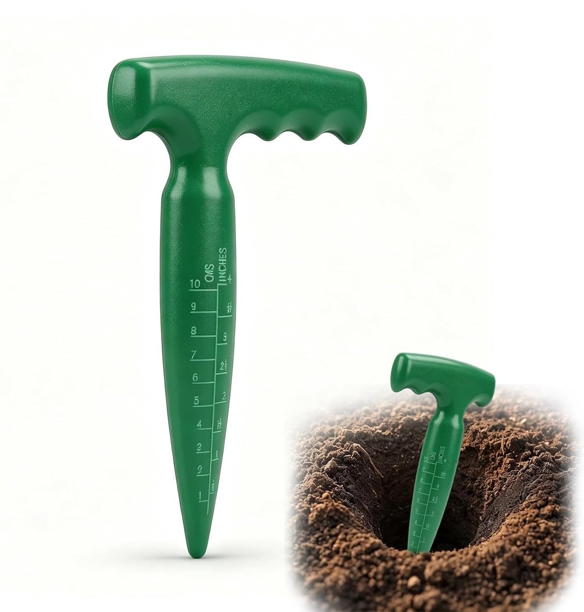 Bloemenbolenplanter met meetschaal voor nauwkeurig zaaien van bloembollen en groenten, ideaal voor tuinieren en planten verzorgen