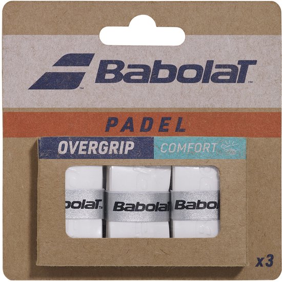 Babolat Comfort Padel overgrip x3 - wit Babolat Comfort Padel overgrip x3 - wit