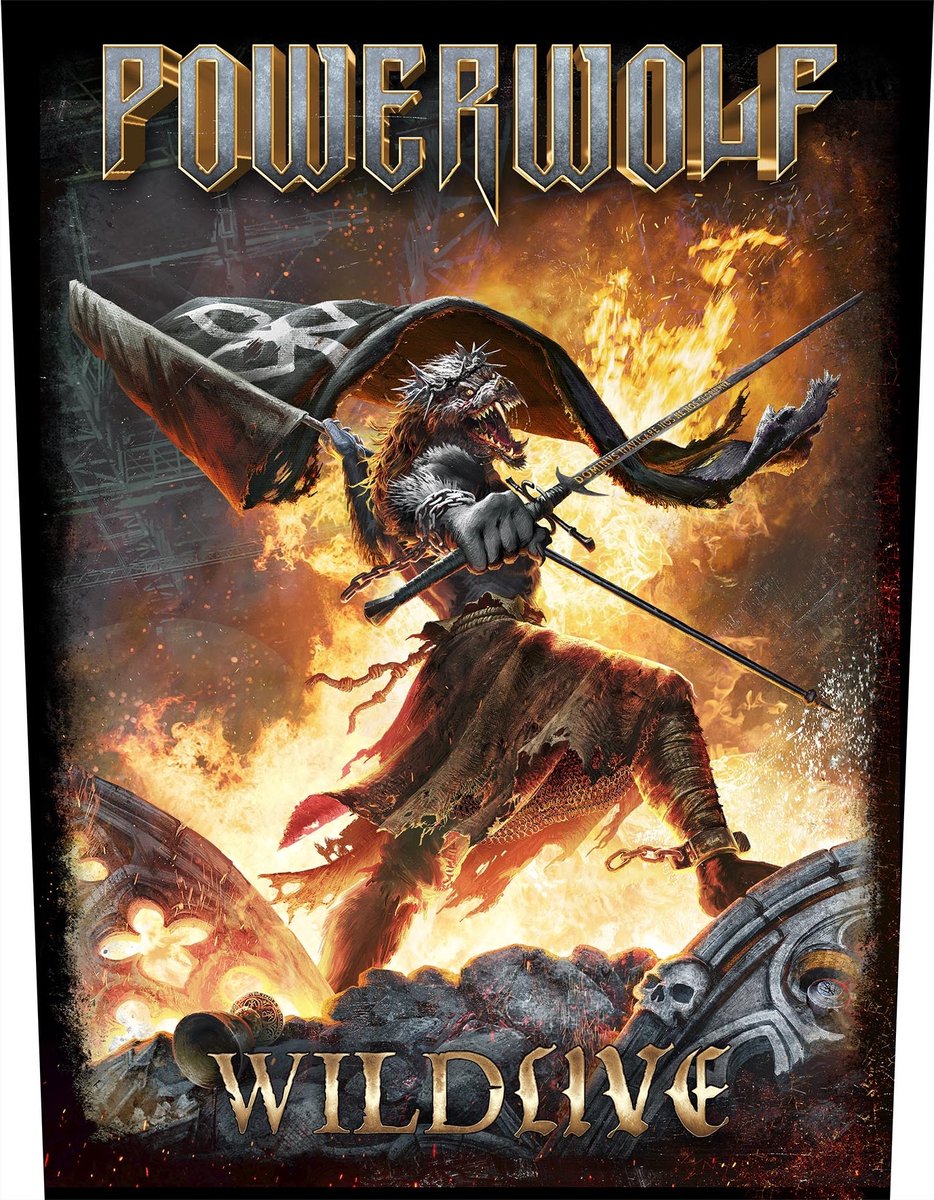 Powerwolf Wildlive Unisex Embleem - meerkleurig - Standard