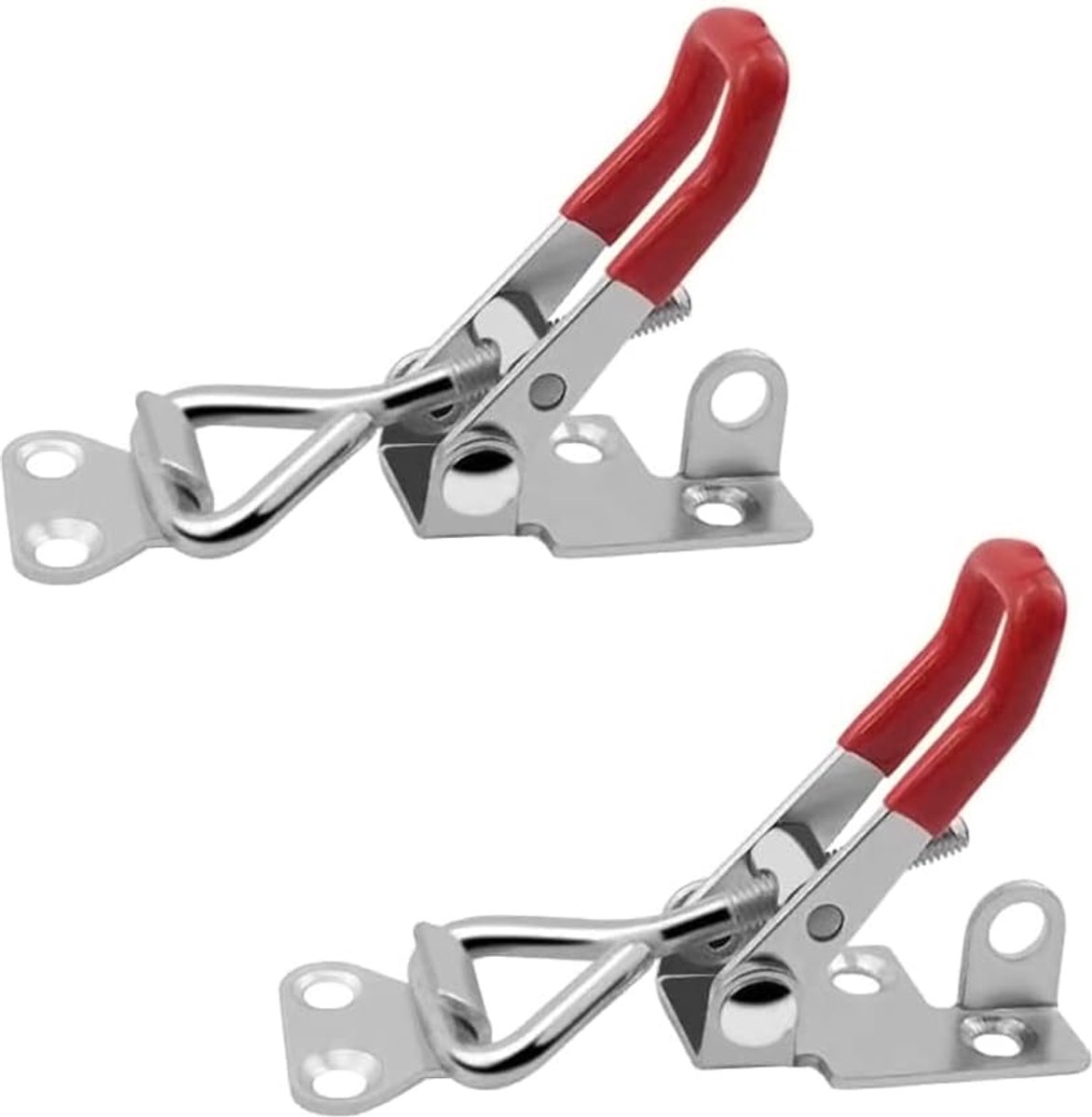 SnelShoppen - 2x Toggle Clamp, Verstelbare Toggle Catch, Metalen Klemmen, Snelle Eject Klem, Pull Clamp voor Deuren, Kasten, Dozen, Koffers, Gereedsch