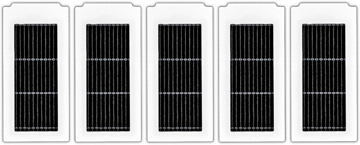 SnelShoppen - (5 Stuks) Vervangend HEPA-Filter voor Robotstofzuiger, Compatibel met ECOVACS DEEBOT X5 Omni/X5 Pro Omni, HEPA-Filteraccessoireset, Stof