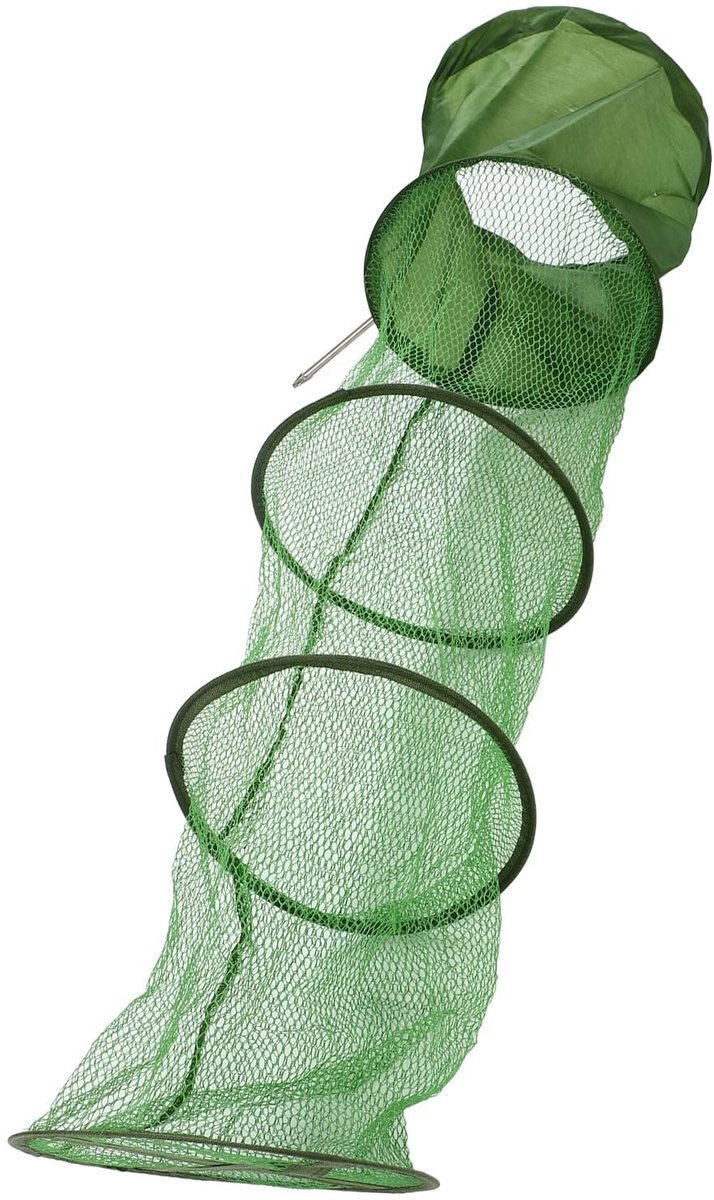 Dailygoods - Draagbare Opvouwbare Visnet Kooi - Kras Preventie Drijvende Vismand