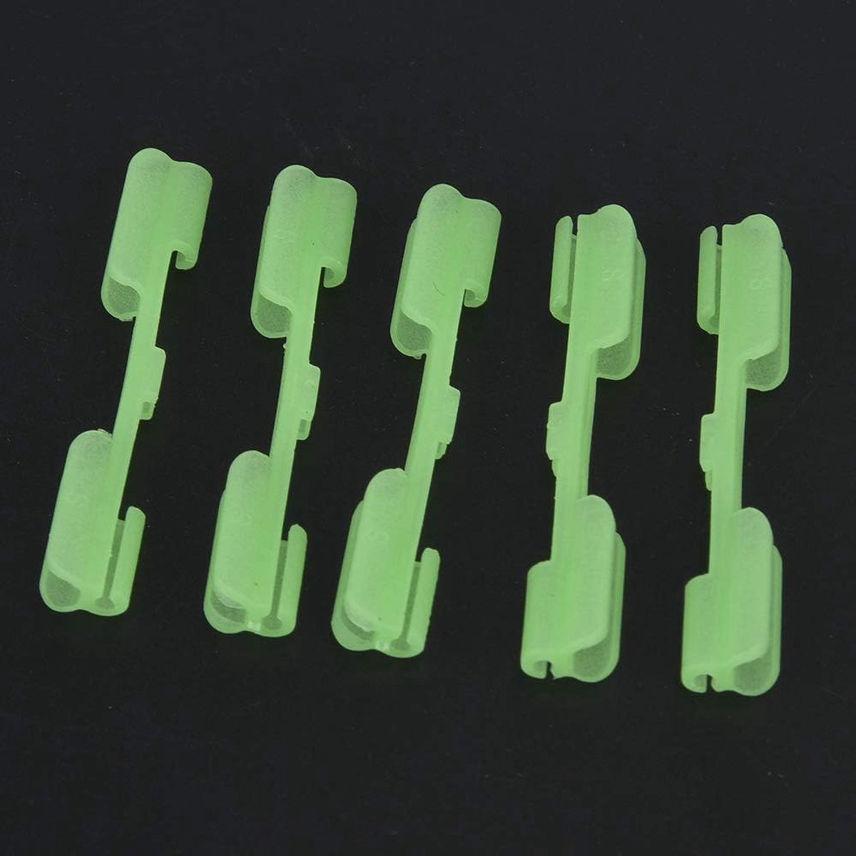 SnelShoppen - Fishing Light Sticks 40PCS - ABS Plastic, Makkelijk Te Dragen, Voor Nachtvissen, Universele Hengel Clips, Geschikt Voor 1.5mm - 2.5mm He