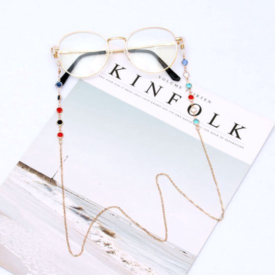 Dailygoods- Brillenkettingen 6 stuks - Zonnebrilketting - Brilbandjes - Siliconen Antislip Ringen - Legering - Modieus Ontwerp - Brillenband van Dailygoods — afbeelding 2