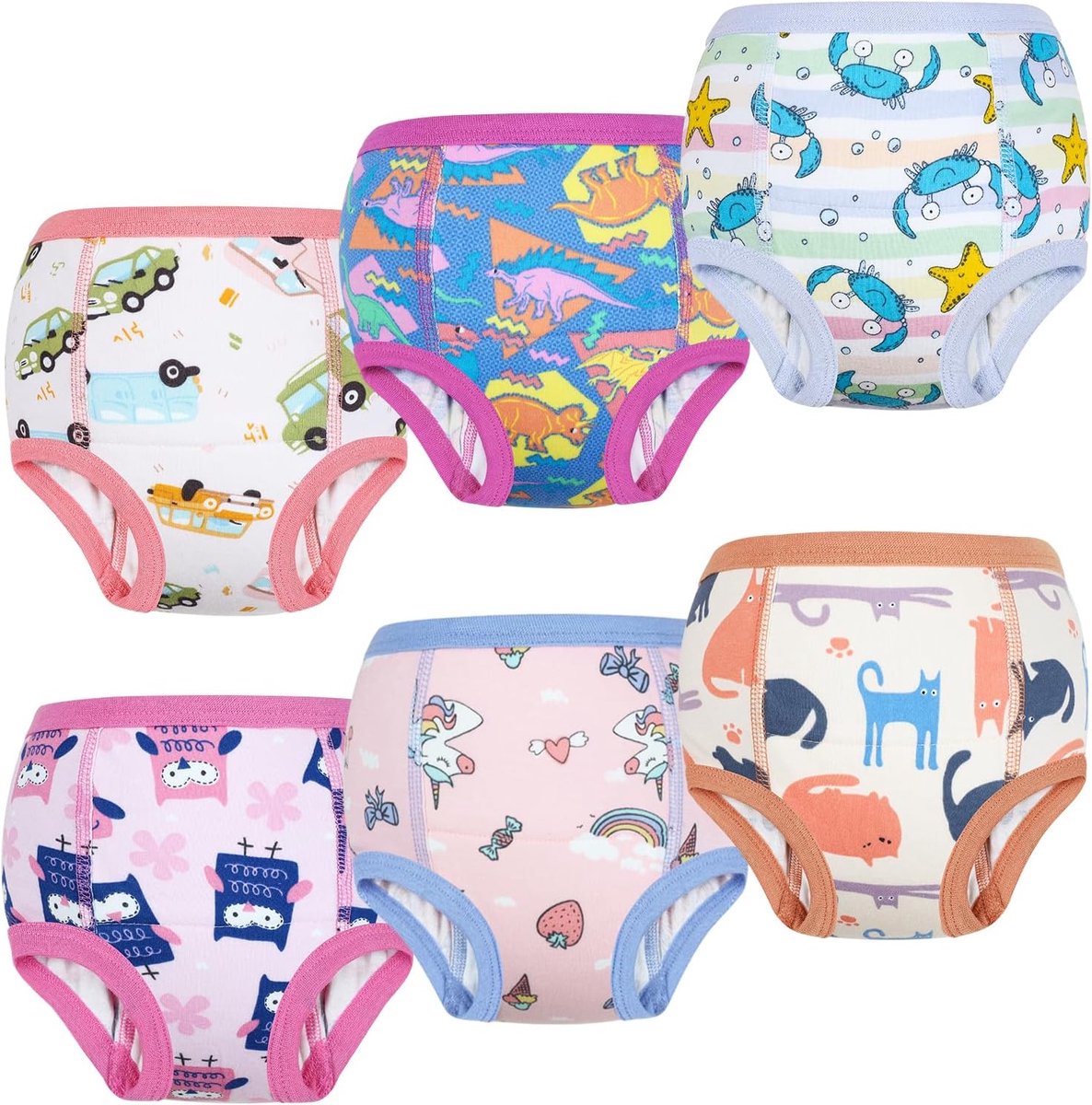 SnelShoppen - Potty Training Ondergoed voor Kinderen, Absorberend, Oeko-Tex, Maat 150/8T, Voor Jongens en Meisjes, Ideaal voor Zindelijkheidstraining