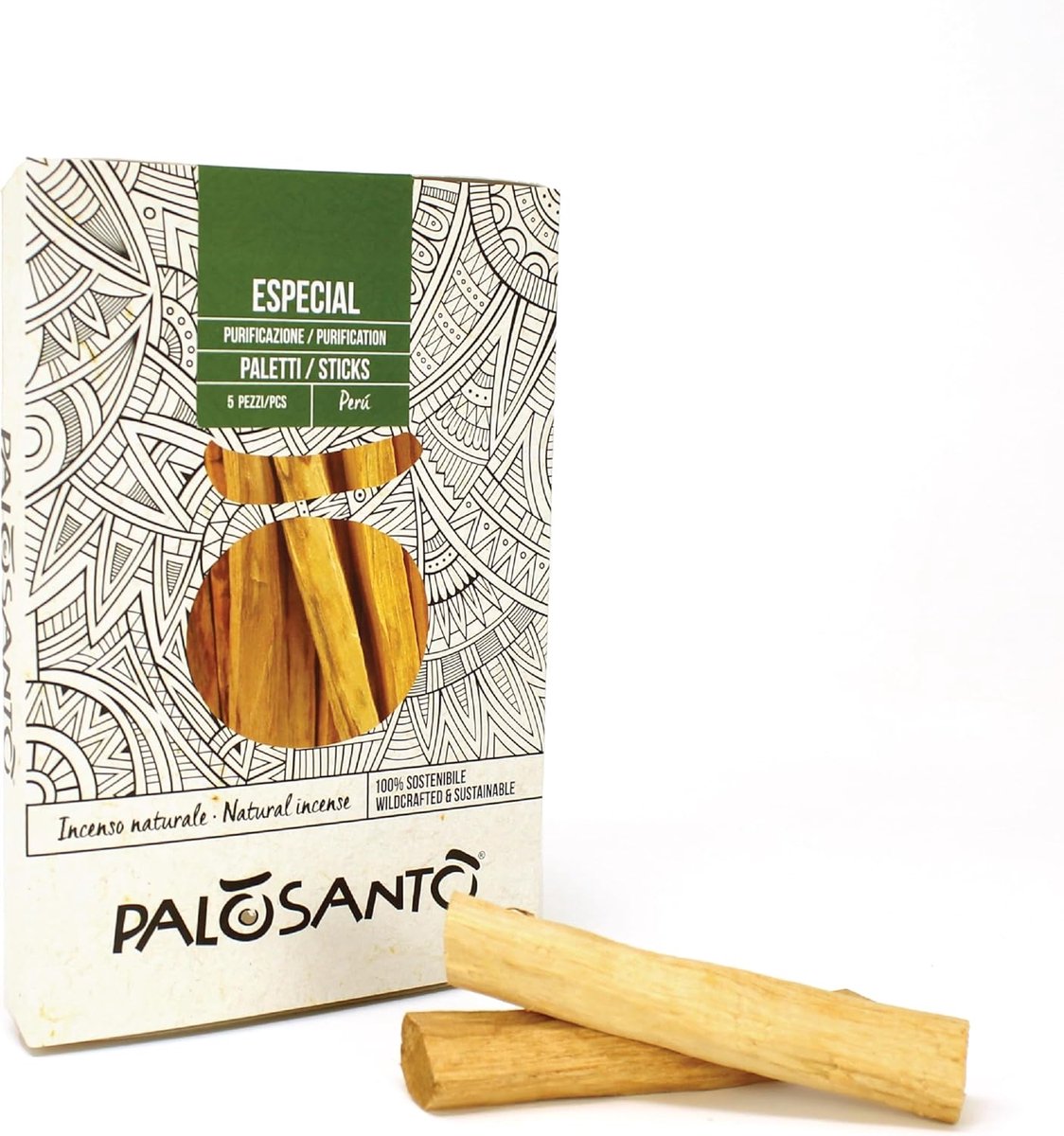 SnelShoppen - Palo Santo Sticks Especial - Natuurlijke Wierook Sticks - Heilig Hout voor Yoga, Ontspanning, Meditatie, Stressverlichting - 5 Stuks
