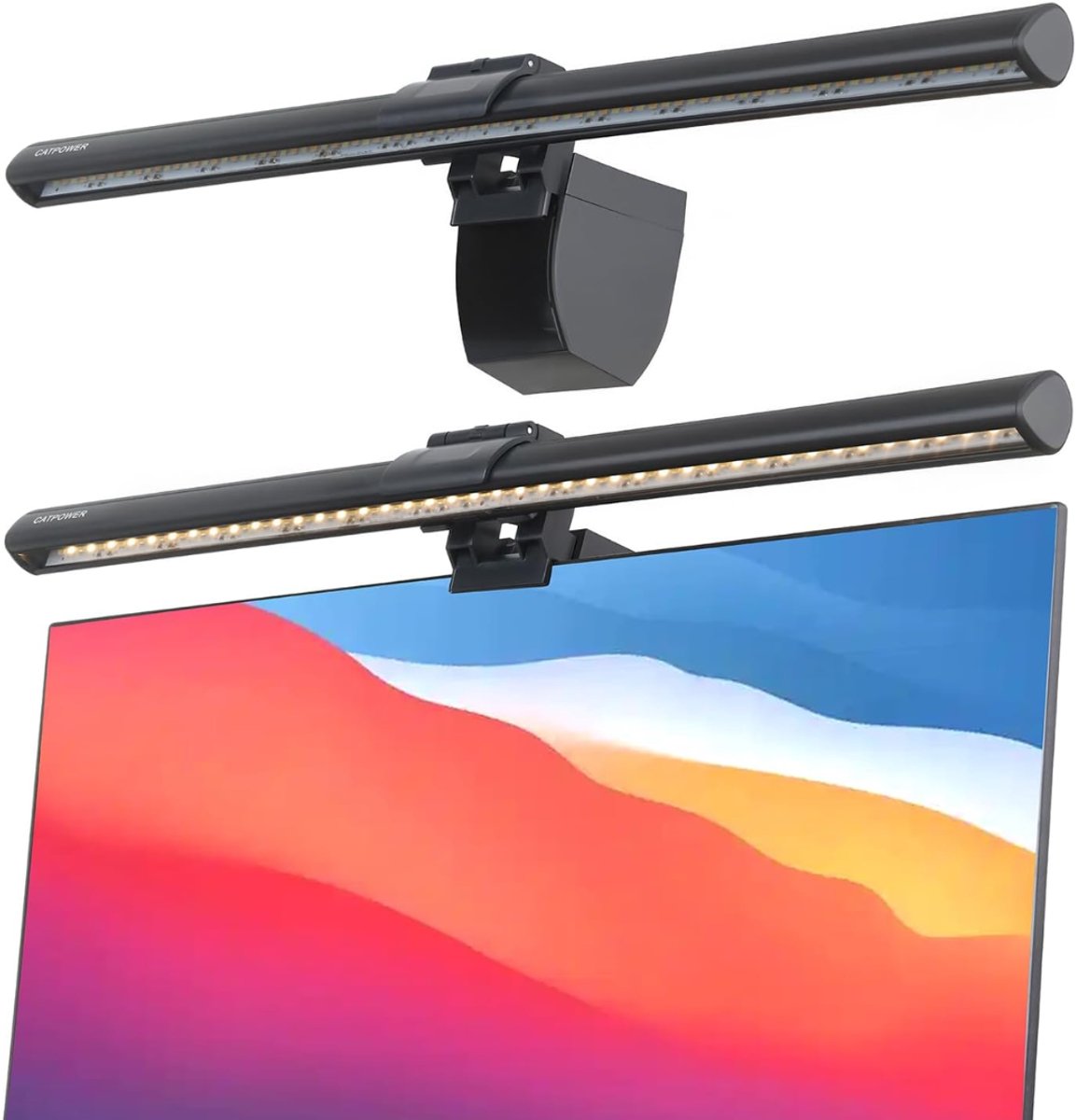 Ploutos® Monitorlamp - Lichtbalk Voor Computermonitor - Dimbare Monitorlamp - Zwart - 43cm x 5cm x 13cm