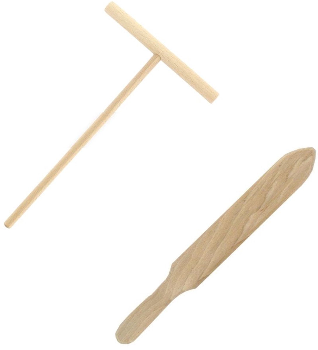 Set van 2 houten pannenkoekgereedschappen Fackelmann Wood Edition