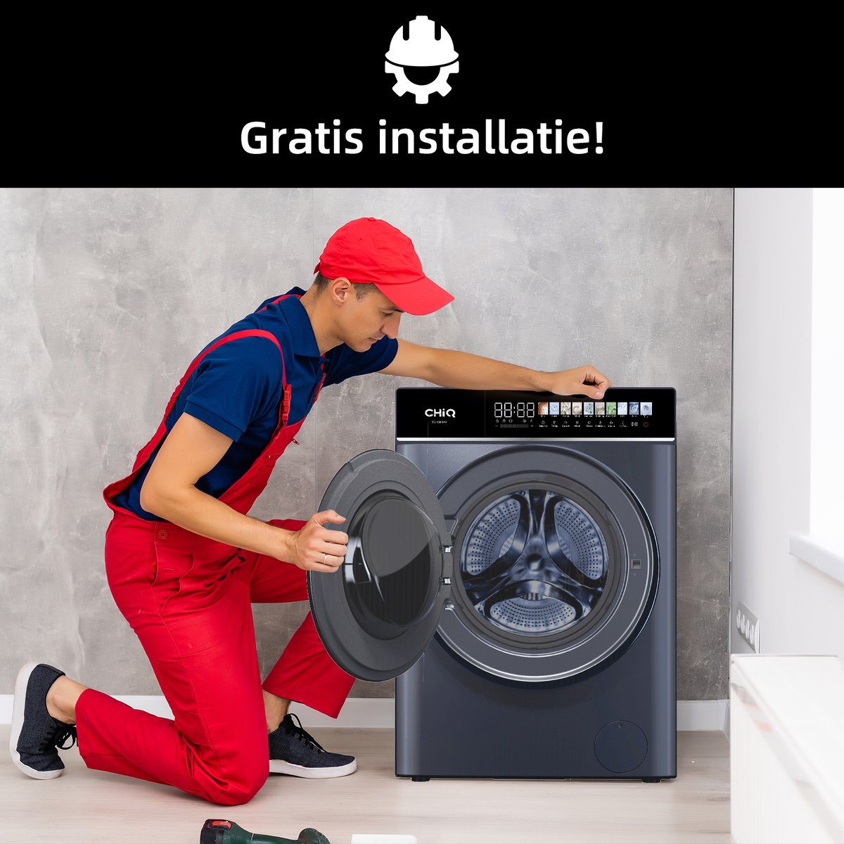 CHiQ CW106581AX 10 kg wasmachine met stoom thumbnail 3