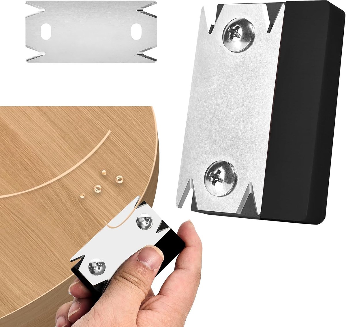 SnelShoppen - Veneer Edge Cutter - Handmatige Randafwerkingssnijder - Houtbewerking, Trimmer, One-Handige Planer - Voor Hout, PVC, ABS - Inclusief Ver