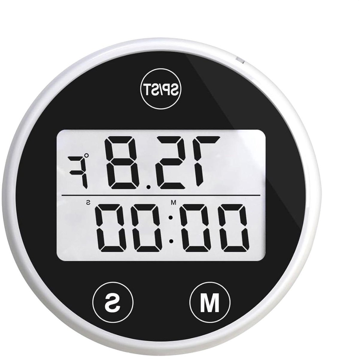 IJsbad Thermometer - Water Temperatuurmeter - Nauwkeurig Meten - Met Timer Alarm - 4 cm - Zwart