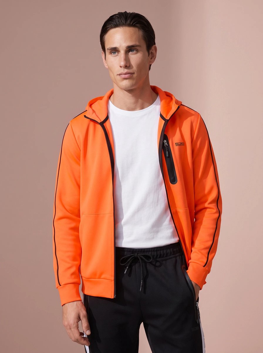 Sjeng Sports MEMPHIS - Maat: XXL Orange Clown Fish - Tennis Vest Mannen - Sportvest - 86% polyester, 14% elastaan, dull interlock