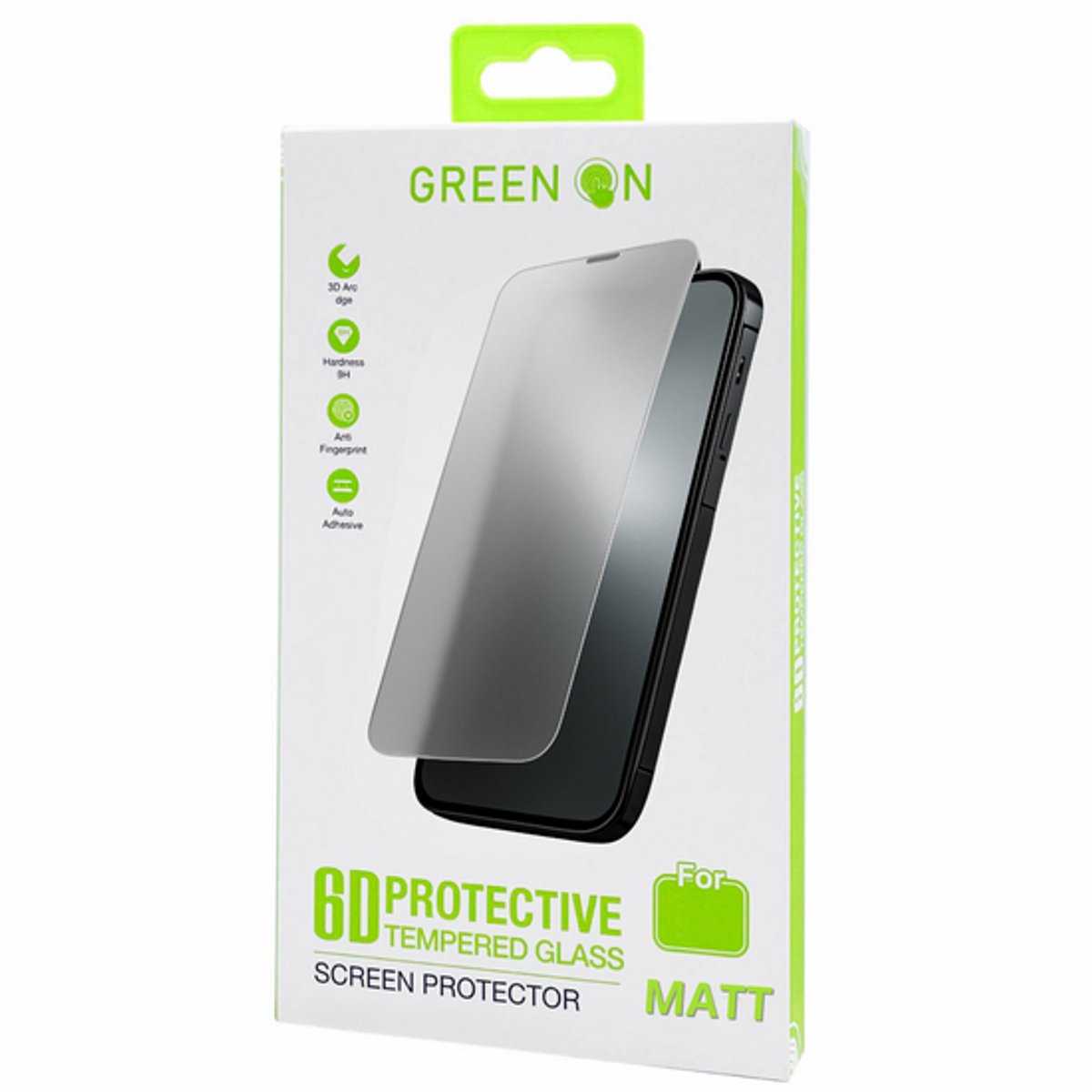 GREEN ON Matt Pro 3D Glass Screenprotector geschikt voor iPhone 17 Pro Max - Anti-Glare - Gehard Glas