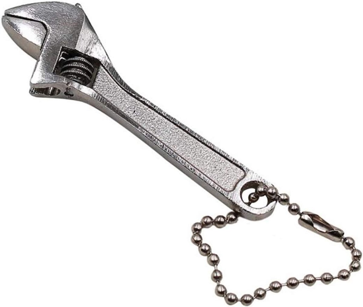 Verstelbare Spanning Sleutel, 2.5 Inch Kleine Stalen Moersleutel voor Industrie en Auto Reparatie, Handgereedschap voor Precisiewerk en Onderhoud