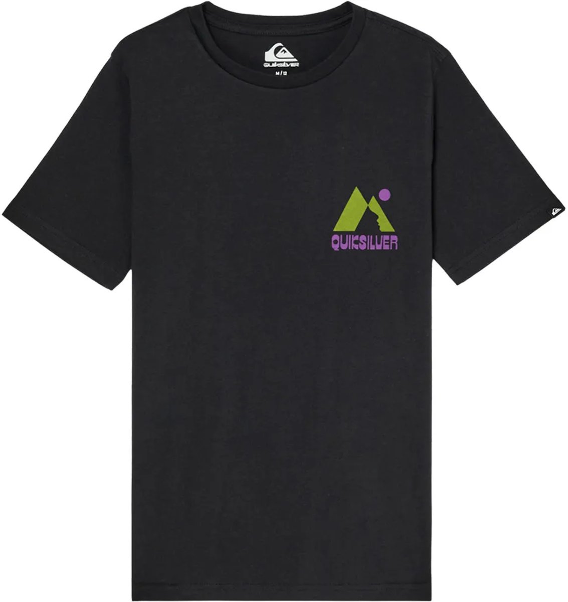 Quiksilver Peak T-shirt Met Korte Mouwen 16 Years Jongen Zwart