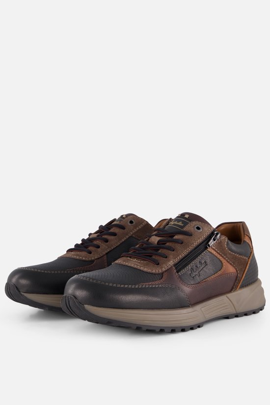 Australian Hawker Width Zwart Schoenen met Veter en Rits