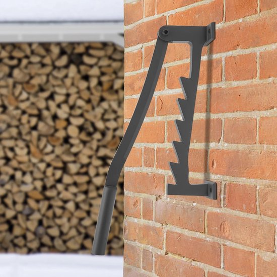 Velori Handmatige Houtklover - Wandgemonteerde Houtsplijter - Brandhoutklover - Houtsplijter voor Aanmaakhout - Gietstaal - 40,5 cm Mes — afbeelding 5