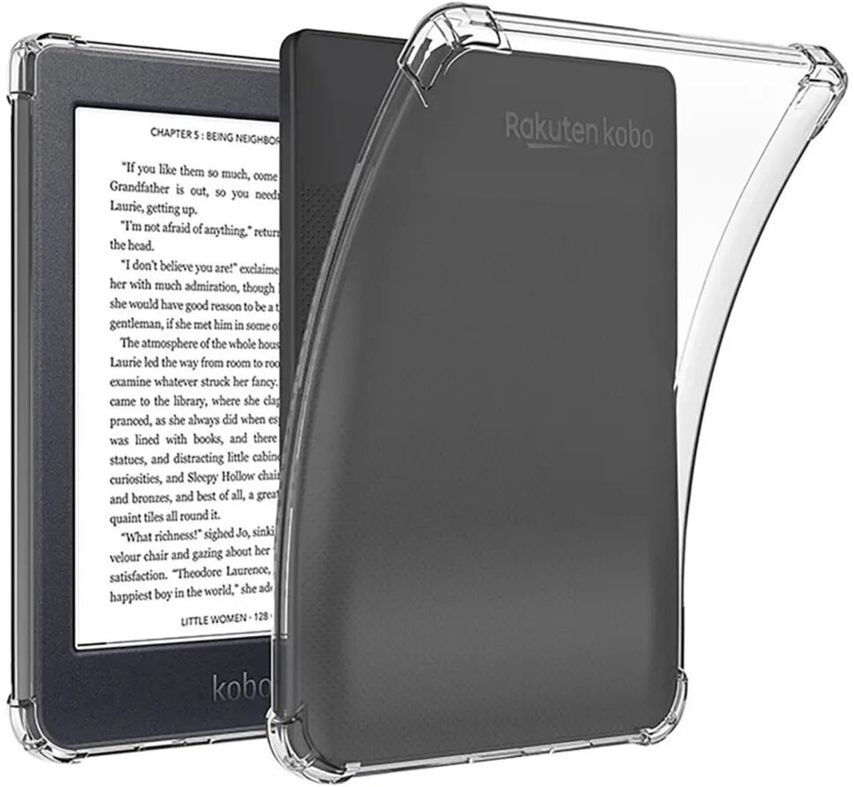 Schokbestendige TPU Hoes Transparant Geschikt voor Kobo Clara HD - Shockproof Back Cover Doorzichtig