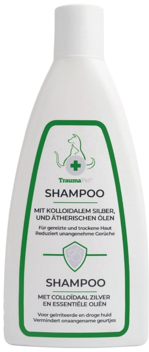 Bol.com TraumaPet Shampoo met colloïdaal zilver en essentiële oliën | Bij geïrriteerde en droge huid | Jeuk | Onaangename geurtj... aanbieding