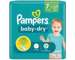 Pampers Baby Dry Size 7 (15+kg) 21's luiers