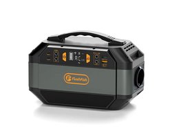 FlashFish Powerstation 288.6Wh 330W - Draagbare Solar Generator met 230V AC, Pure Sinusgolf en 9 Uitgangen - Voor Camping en Noodstroom