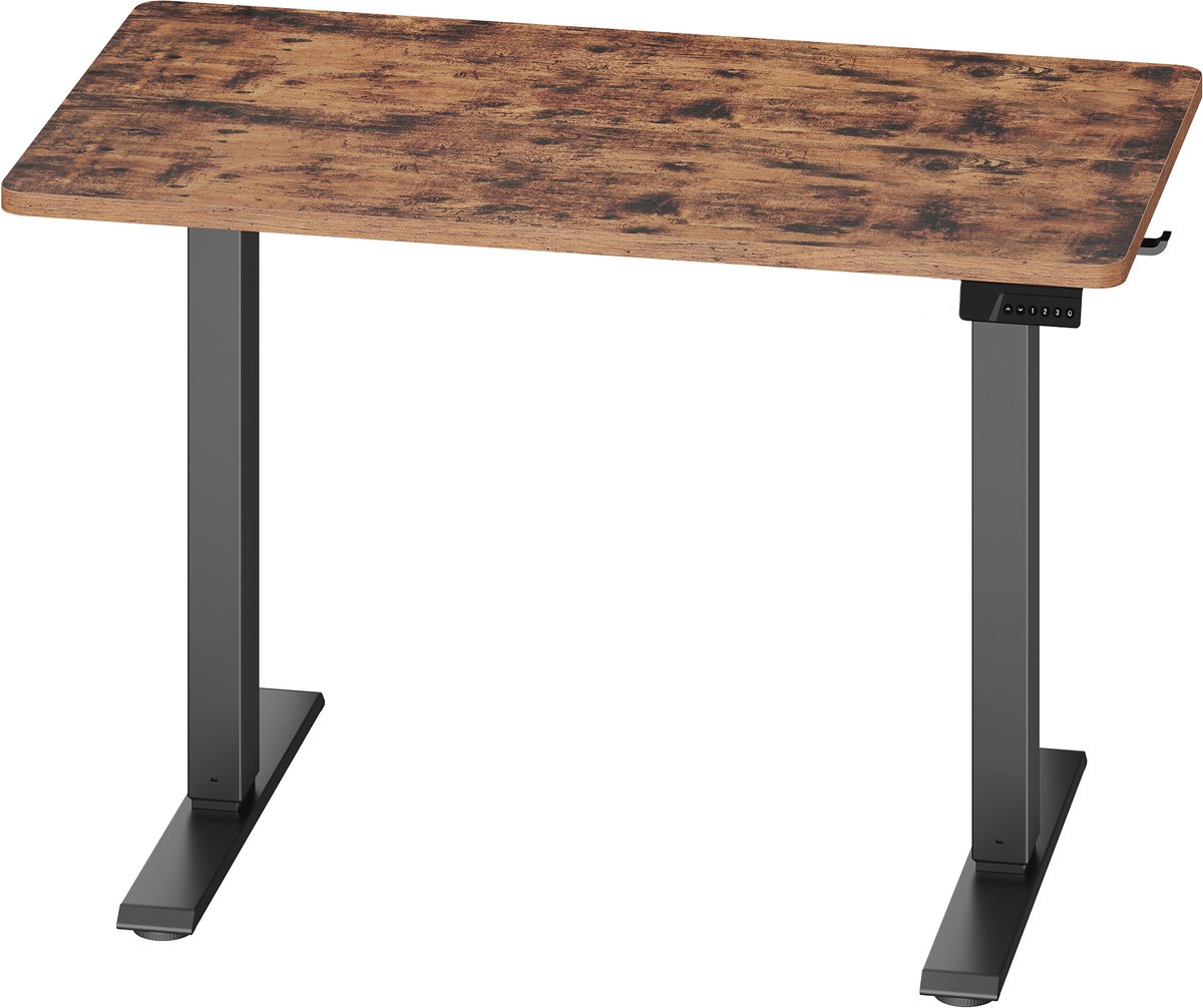 VASAGLE - Bureau - Elektrisch Verstelbaar Bureau - Met Memoryfunctie en Herinnering - 80 x 50 cm
