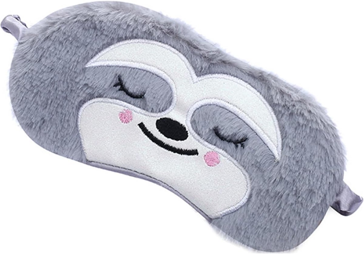 Schattig pluche oogmasker voor kinderen, ademend slaapmasker voor reizen, comfortabele oogbedekking en grappige blinddoek voor een goede nachtrust