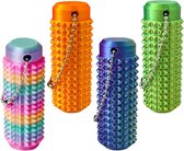 Pijnverlichtende Fidget Speelgoedset (4 Stuks) - Spiky Grippie Sleutelhanger, Mini Stim Speelgoed voor ADHD, Sensorisch en Anti-Stress voor Kinderen en Volwassenen