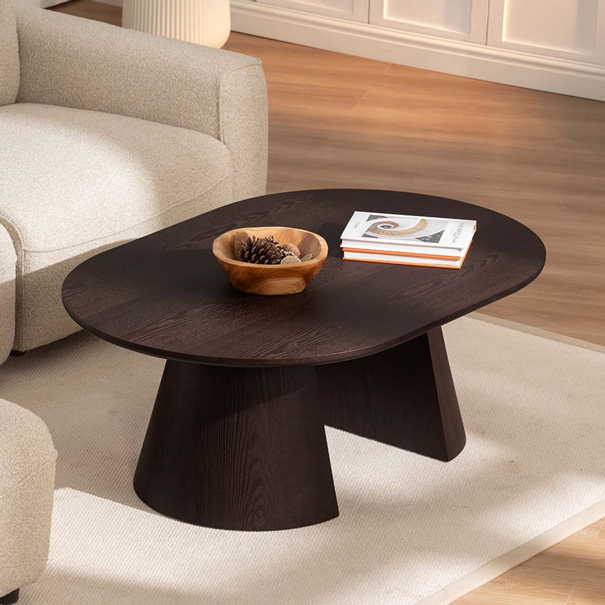 Milton & Oldbrook Salontafel 120 cm Furnas Walnootfineer Bruin
