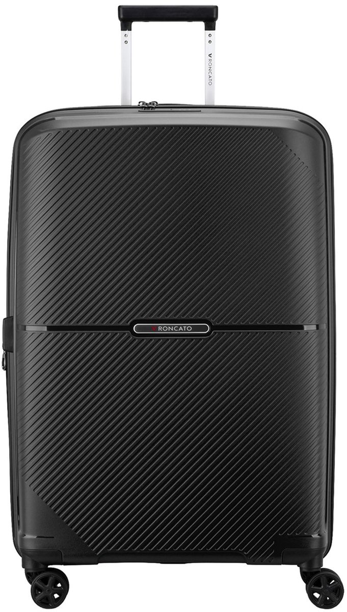 Roncato Storm Spinner 76 cm - Uitbreidbaar 111/129 liter - 76x52x30/35 cm - zwart