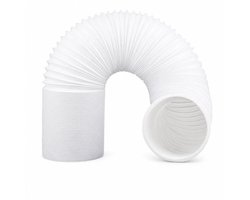 Universele Airco Afvoerslang - Ø 150mm - Flexibele Mobiele Airco Slang - 200 cm - Uittrekbare Afvoerslang Airconditioning - Universele Connectie -Wit