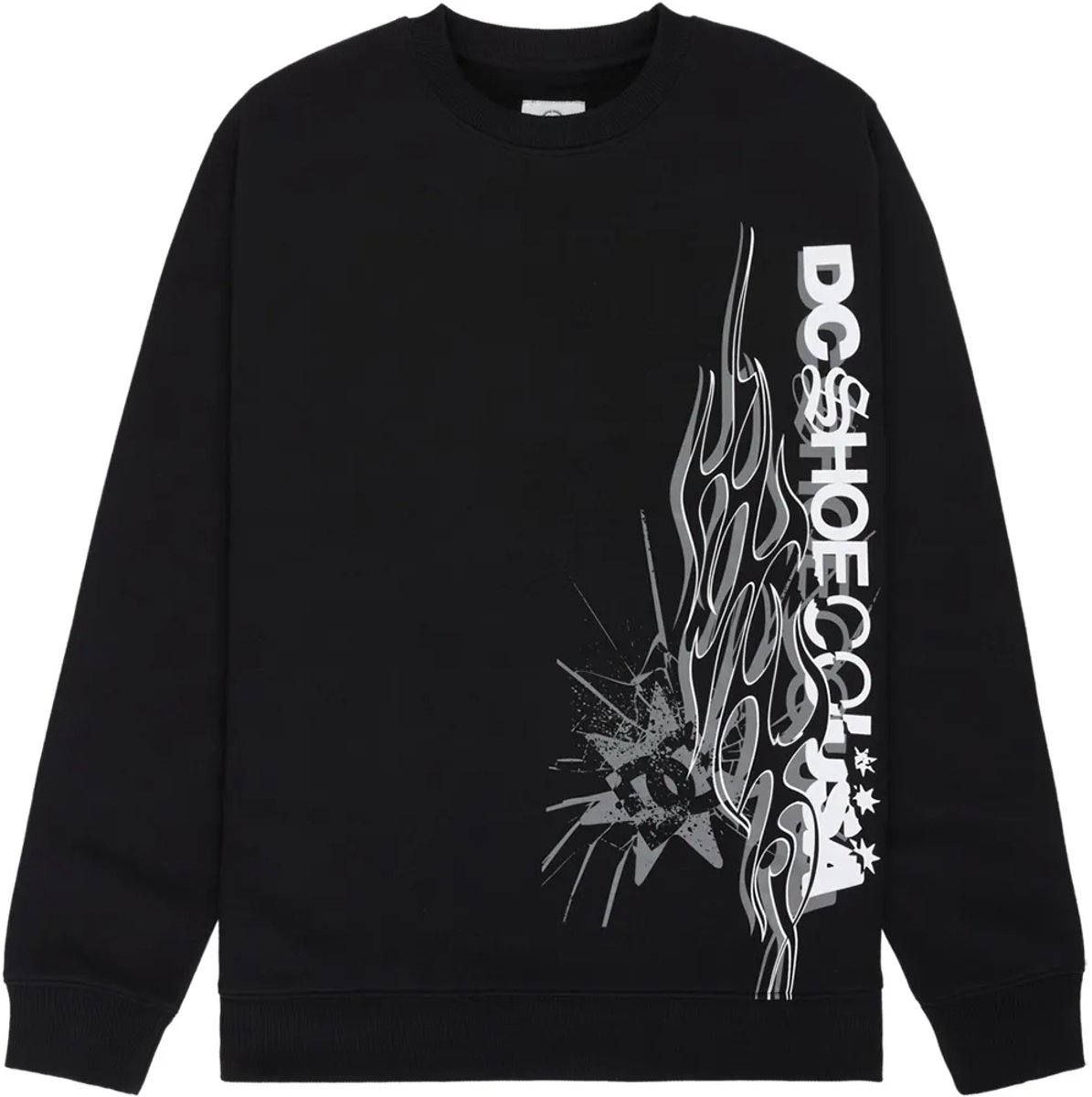 Dc Shoes Dc Side Flame Sweatshirt S Man Zwart