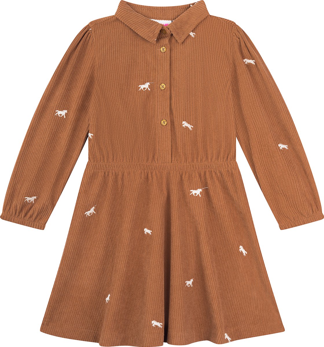 Someone OFELIA-SG-52-J Meisjes Jurk - DARK CAMEL