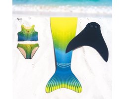 Luxe Zeemeerminstaart sun maat 12 met monovin en bikini