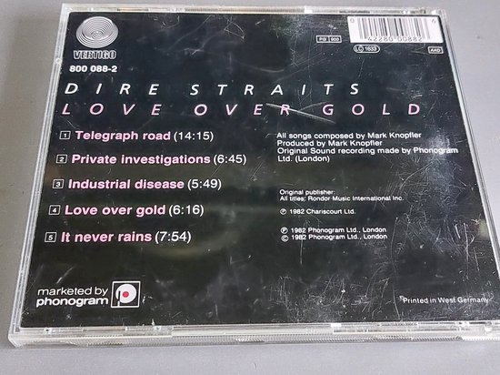 Dire Straits Love Over Gold - Remastered CD - Rock met Telegraph