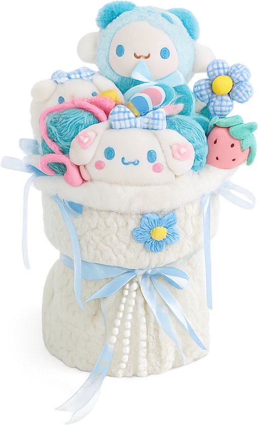La Roselle Amsterdam Cinnamoroll Gift Box - Luxe Knuffel Cadeaubox met Blauwe Decoratie, Strik en Kawaii Accessoires - Cadeau voor Kinderen — afbeelding 4