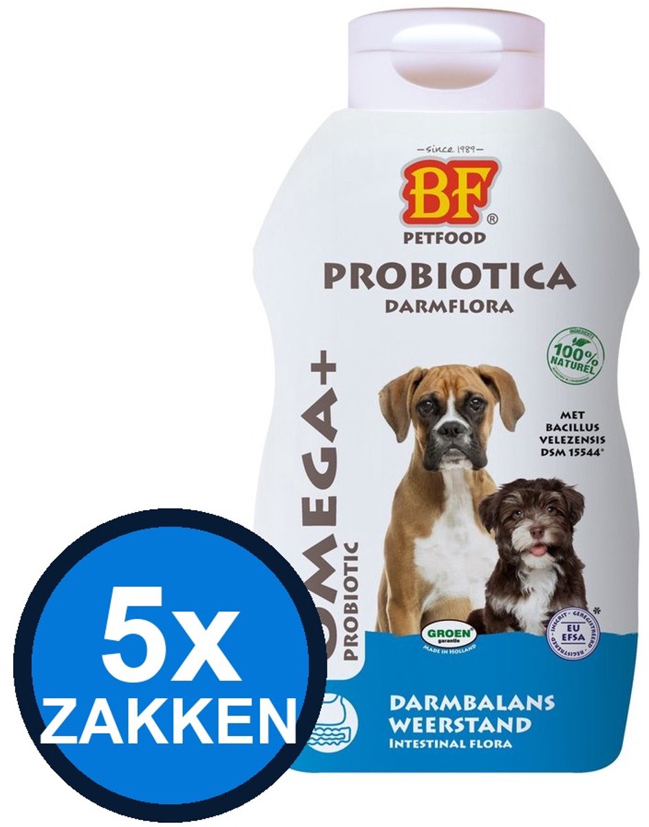 5x Biofood – Omega+ Probiotic – Hondenvoer Droogvoer – 500 g