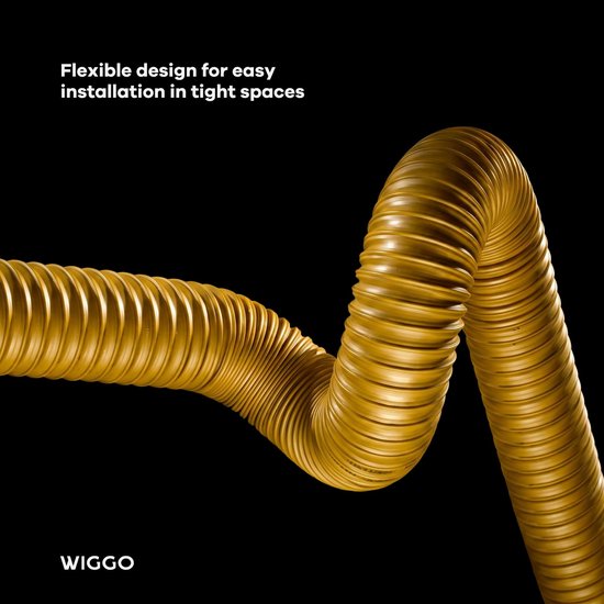 Wiggo Superflex Premium 1500 mm – Buigbare roestvrijstalen gasslang voor fornuis kookplaat cv ketel gaskachel vaste en mobiele aansluiting — afbeelding 3