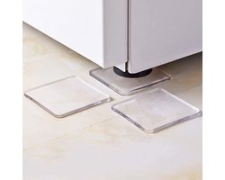 Trillingsdempers Wasmachine - 12 Stuks - Wasmachine dempers - 5 mm Dik - Universeel pads voor Wasmachine en Droger - Geluidsdempers - Trillingsmat - Antislipmat - Anti trillings / vibratie dempers pads - Wasmachine Verhoger - Schokdempers wasmachine