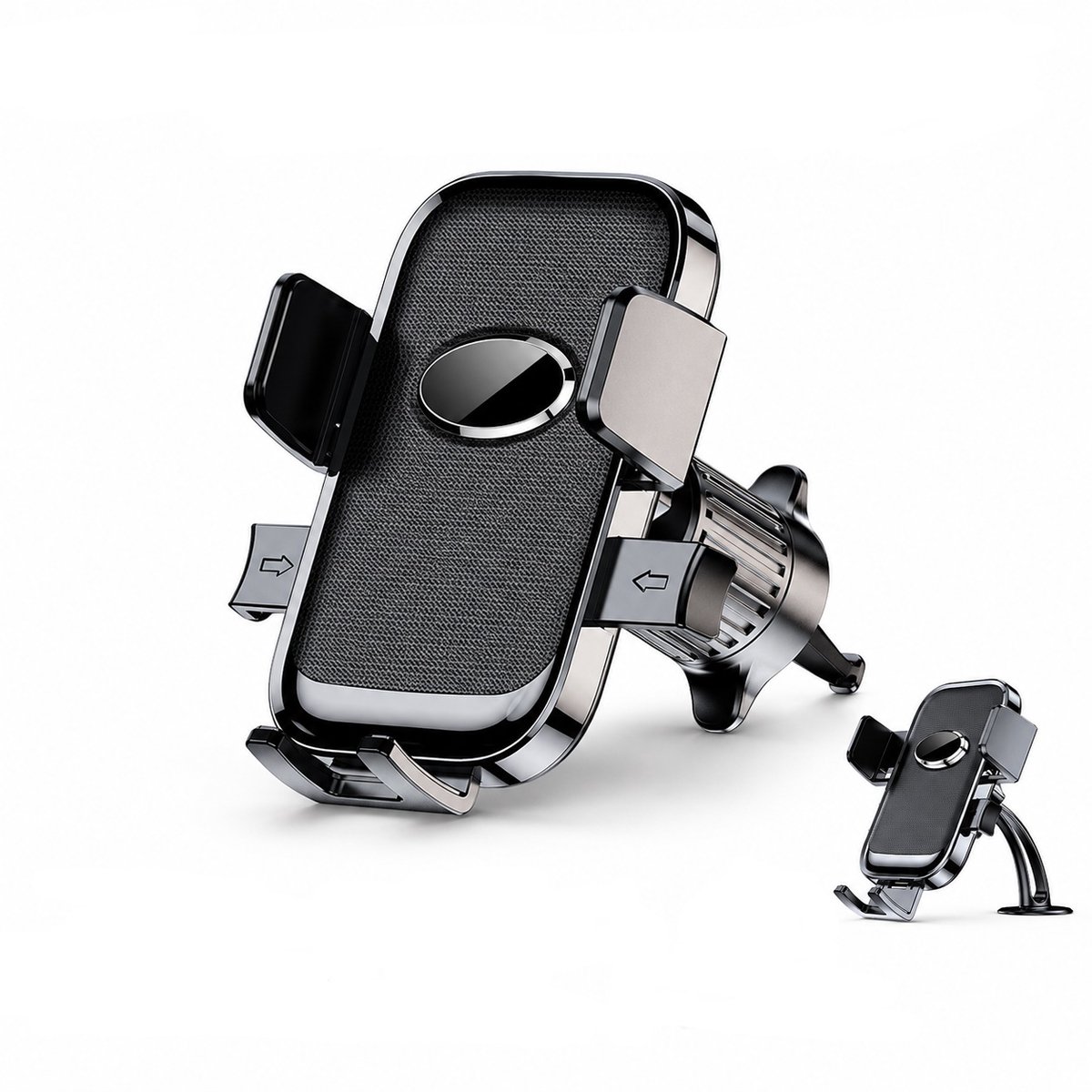 Telefoonhouder Auto - 360° Draaibaar - Ventilatierooster & Dashboard - Zwart