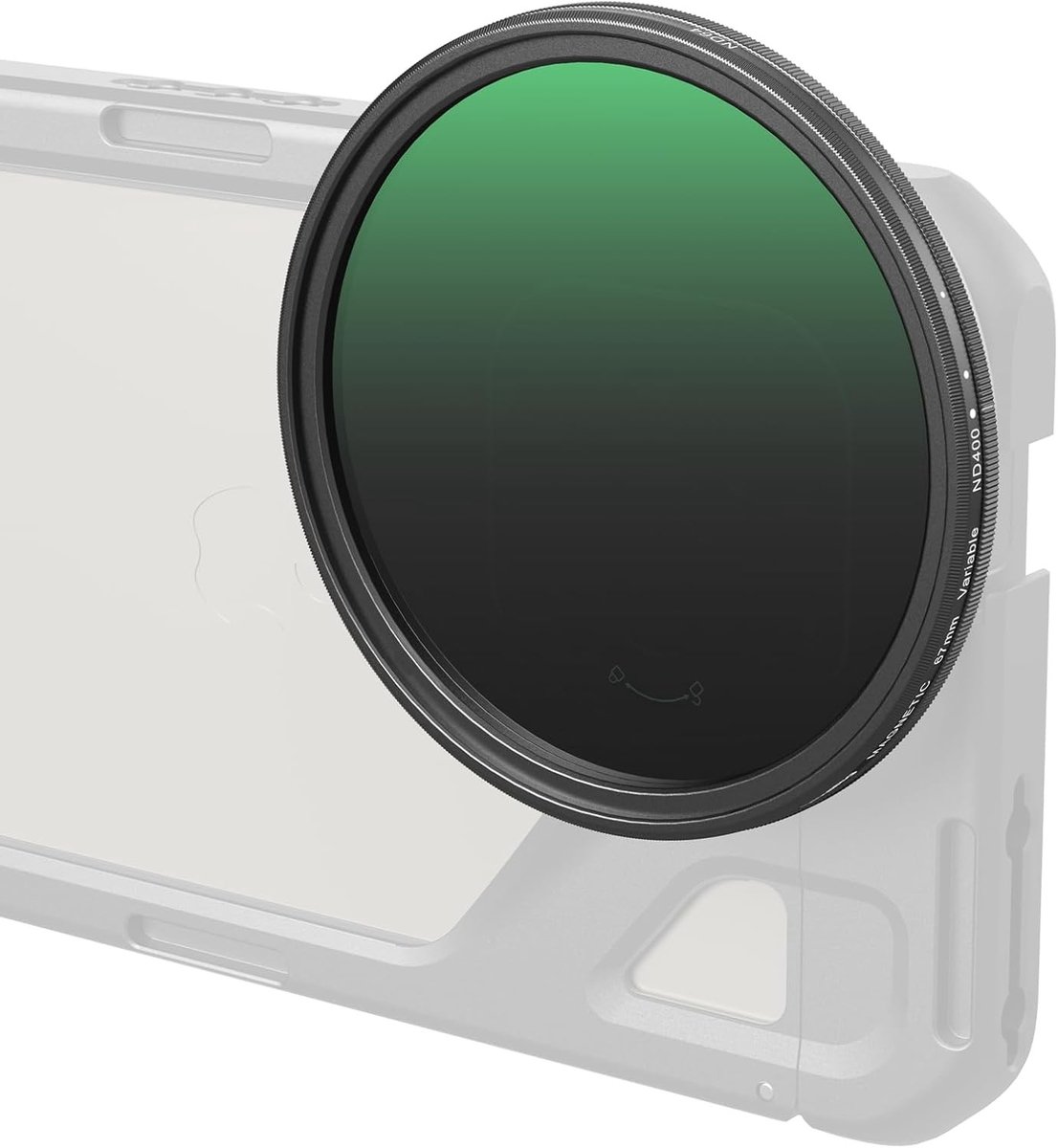 Verstelbaar 67mm VND Filter ND64-ND400 voor iPhone 16, S24 Ultra en Vivo X100, Geschikt voor Camera Lenzen, Hoge Kwaliteit Optisch Glas met Schroefdraadadapter