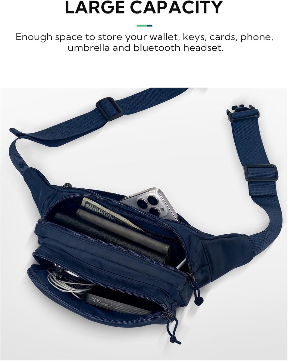 Thijox - Heuptas voor Dames en Heren - Sportieve Fanny Waist Pack - Klein Festival Bumbag - MTB Hip Bag - Gassi Bum Buiktas Unisex - Waterafstotend -