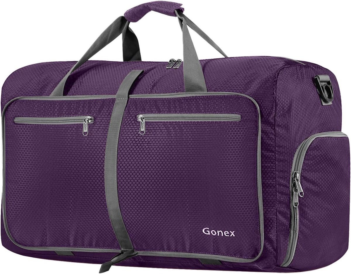 Thijox - Opvouwbare Reizen Plunjezak 40L 60L 80L 100L 150L voor Bagage, Gym, Sport, Camping, Opslag - Robuuste Handgrepen en Afneembare Schouderbanden