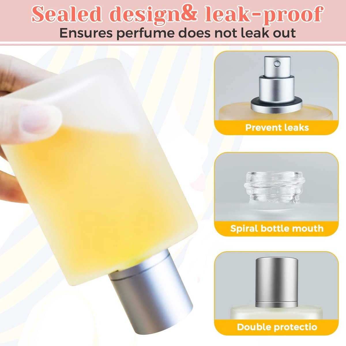 2-Pack 30 ml Vervangbare Parfumverstuiver en Lege Fles - Transparante Parfumfles met Pomp en Trechter voor Vrouwen en Meisjes, Ideaal voor Reizen en Dagelijks Gebruik