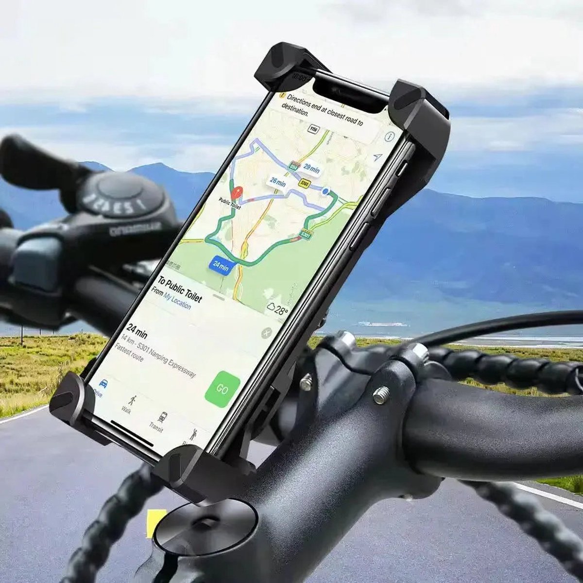Telefoonhouder voor Fiets Motor en Fatbike - Zoskala