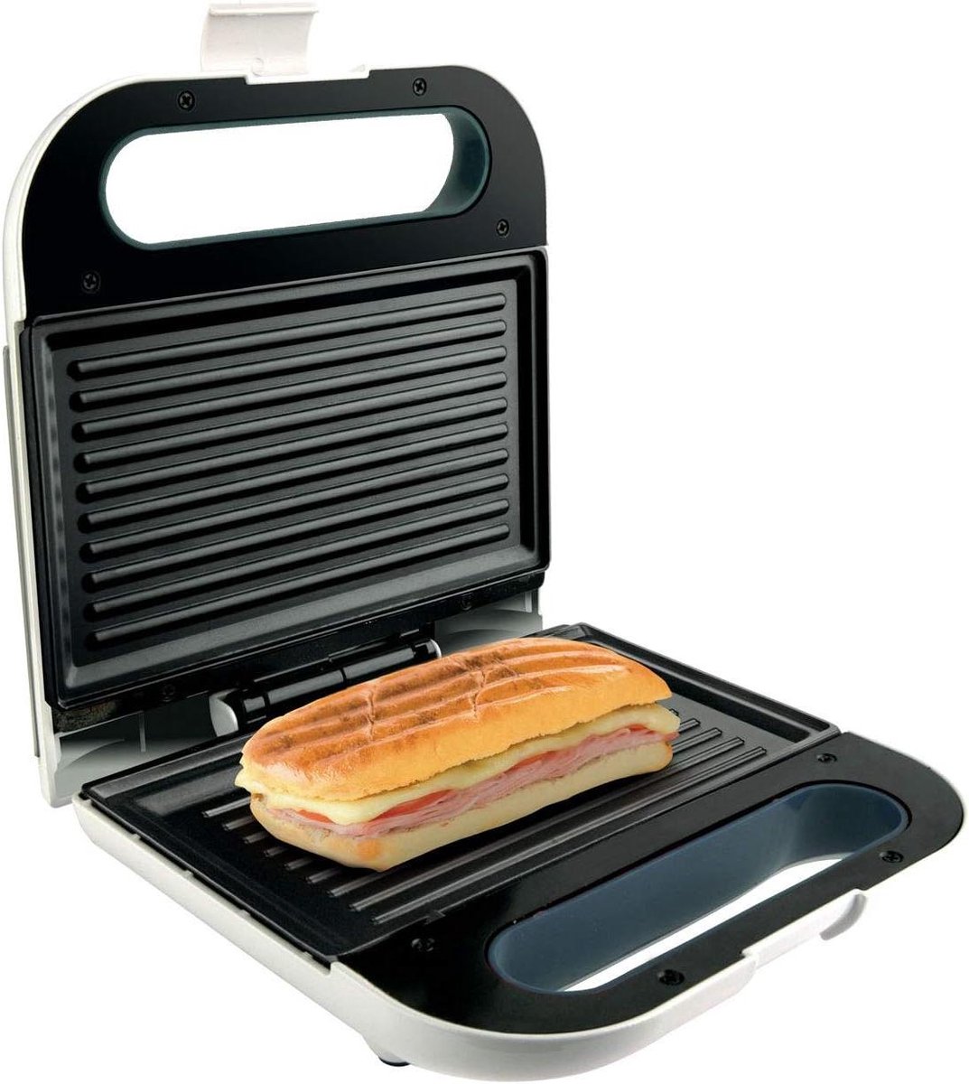 Luxe Sandwichmaker - Tosti Apparaat - Snelle Lunch - Antiaanbakplaten - 21.5x12.5 cm - Zwart